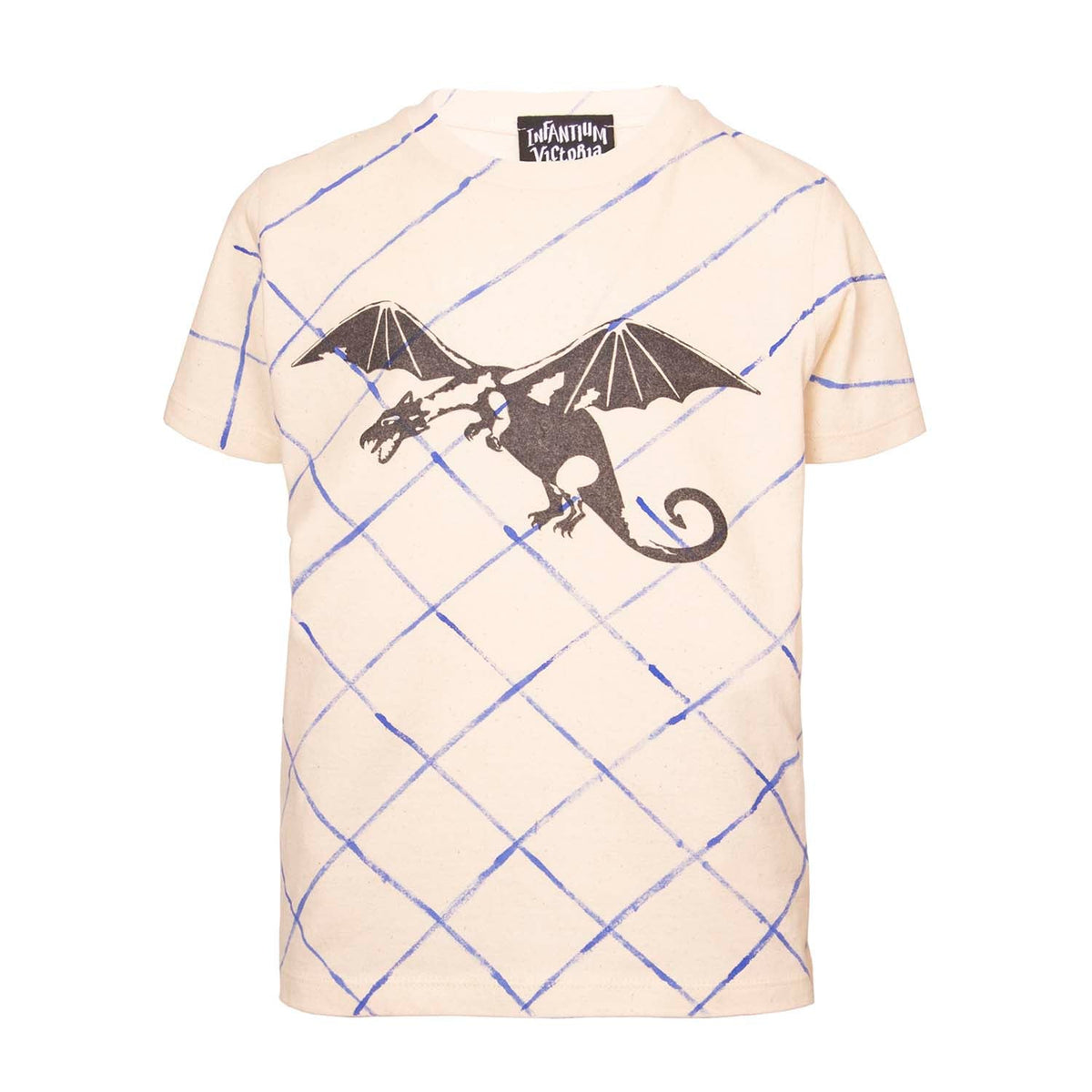 Dragon Lattice Kinder-T-Shirt aus Baumwolle, handbemalt