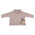 Beige gestrickter Pullover für Babys