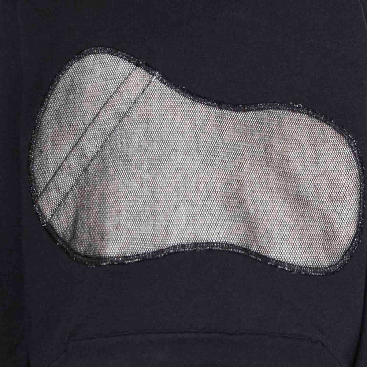Infantium Victoria schwarzer Kinderhoodie aus Baumwolle mit Applikation