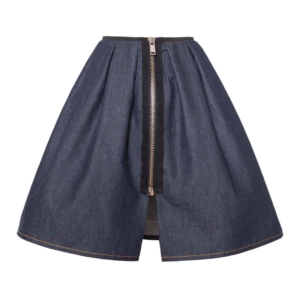 Blauer Jeansrock mit Appliké