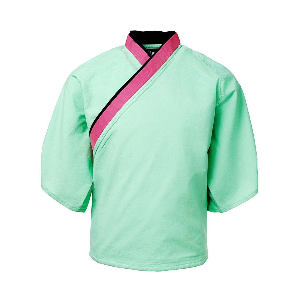 Kinder-Kimono-Shirt in Mint