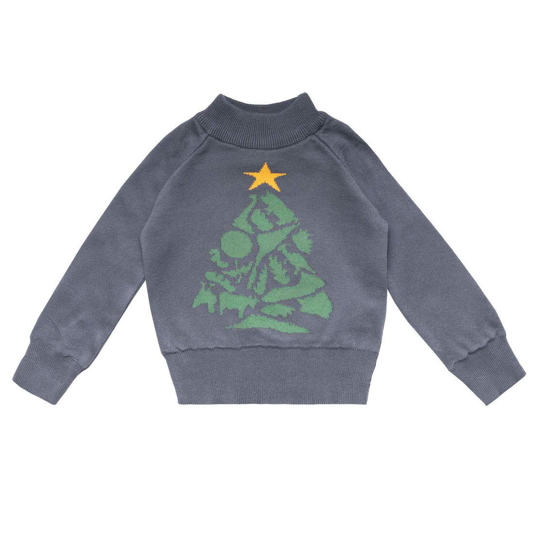 Infantium Victoria grauer Baby-Weihnachtspullover aus Bio-Baumwolle
