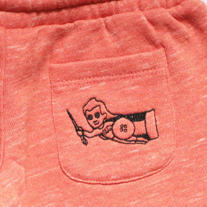 Baby Jogginghose Orange mit Stickerei – GOTS Bio-Baumwolle | Infantium Victoria