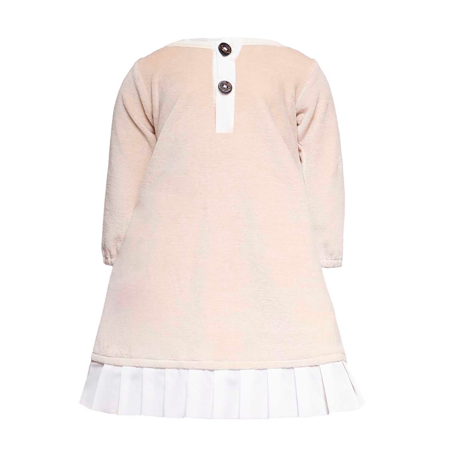Babykleid in Pfirsich mit Appliké