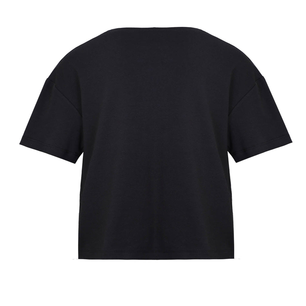 Handbemaltes übergroßes schwarzes T-Shirt für Kinder