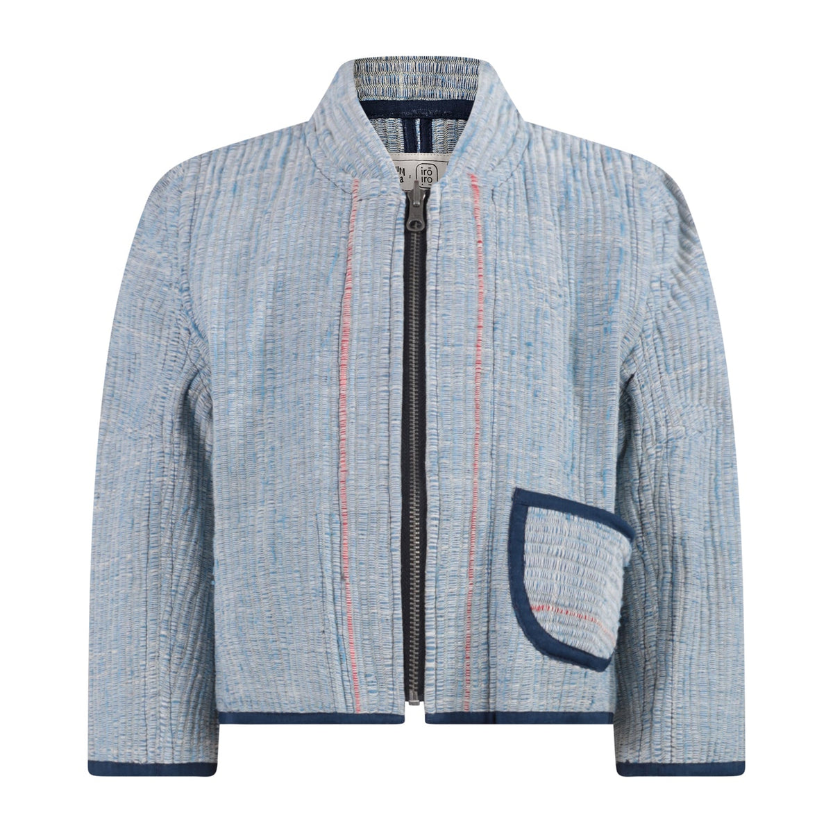 Double Zero Wendejacke – Handgewebtes Upcycling-Gewebe Zero-Waste | Infantium Victoria