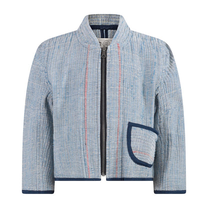 Double Zero Wendejacke – Handgewebtes Upcycling-Gewebe Zero-Waste | Infantium Victoria