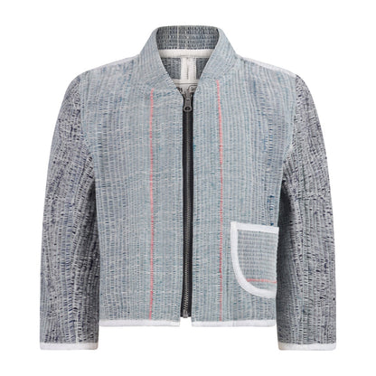 Double Zero Wendejacke – Handgewebtes Upcycling-Gewebe Zero-Waste | Infantium Victoria