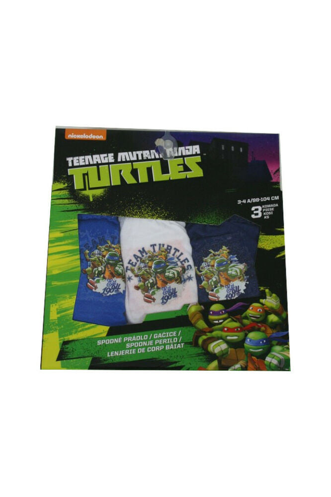 Baumwoll-Unterhosen für Jungen – 3er-Pack – Ninja Turtles – Gr. 98–104