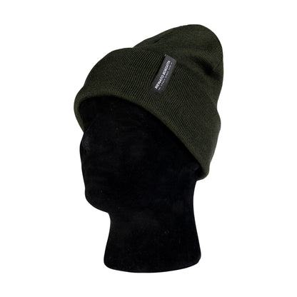 RB5005CR | CIMONE Unisex Strickmütze – Wollmischung – Made in Italy – Waldgrün