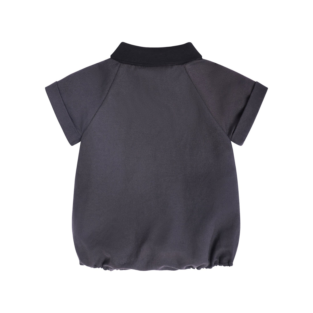 Baby Strampler Schwarz – GOTS Bio-Baumwolle Raglan | Infantium Victoria