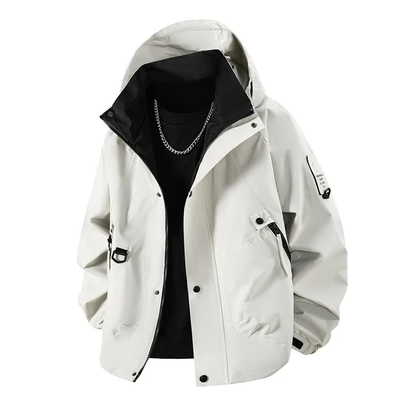 Unisex Wasserdichte Polyester-Wanderjacke fuer Fruehling und Herbst | CHRLCK