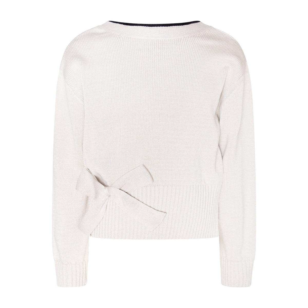 Kinder Strickpullover Schwarz-Weiß „Beauty Edge“ – 100% Baumwolle | TNTRM