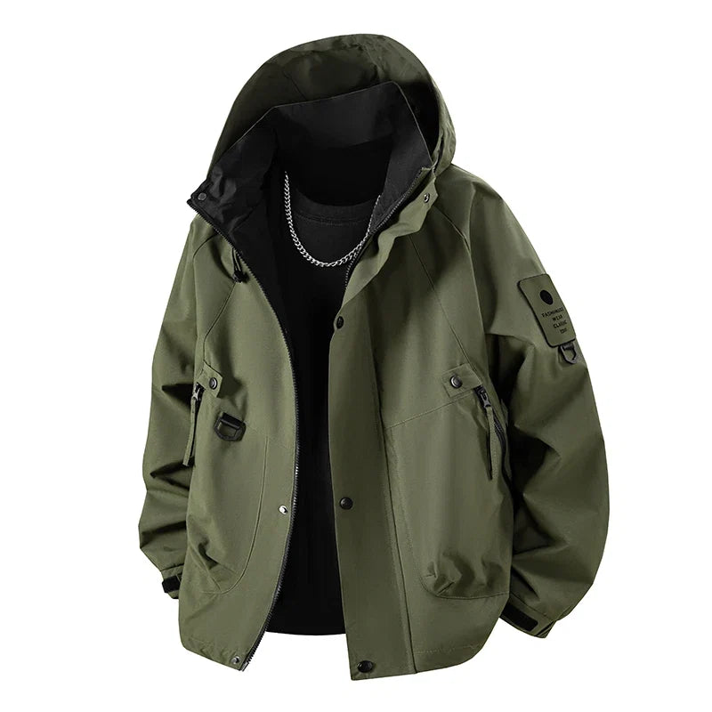Unisex Wasserdichte Polyester-Wanderjacke fuer Fruehling und Herbst | CHRLCK
