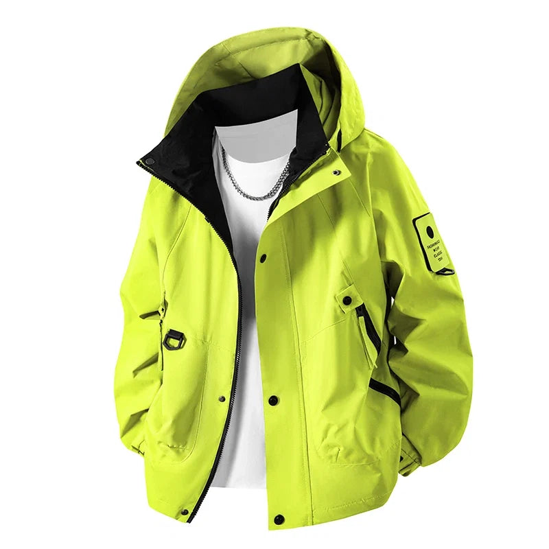 Unisex Wasserdichte Polyester-Wanderjacke fuer Fruehling und Herbst | CHRLCK