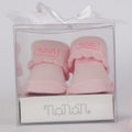 Baby Söckchen Rosa mit Rüsche | NANAN Cannella – Weiches Baumwoll-Geschenk