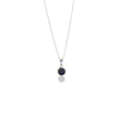 Schwarze Süßwasserperlen Halskette – 925 Sterlingsilber | nlanlaVictory BLOOM Collection