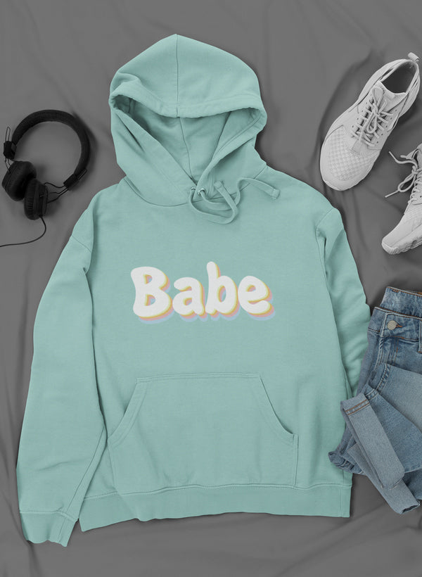 Babe Hoodie – Kuscheliger Digitaldruck-Hoodie aus schwerem Fleece