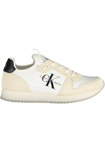 Calvin Klein Damen  – Weiß – Sportschuhe mit Schnürsenkel