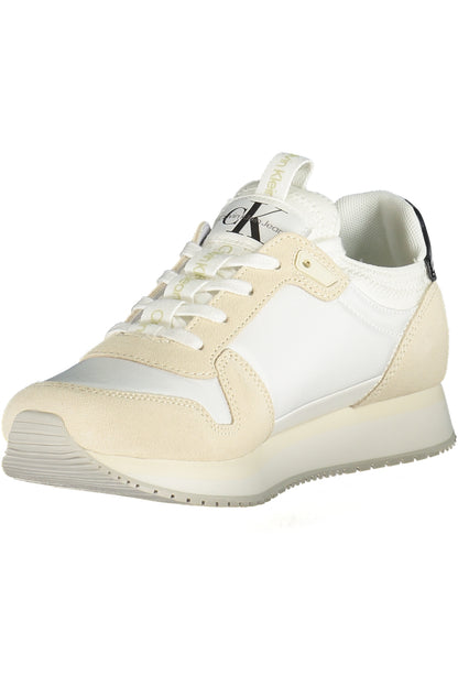 Calvin Klein Damen  – Weiß – Sportschuhe mit Schnürsenkel