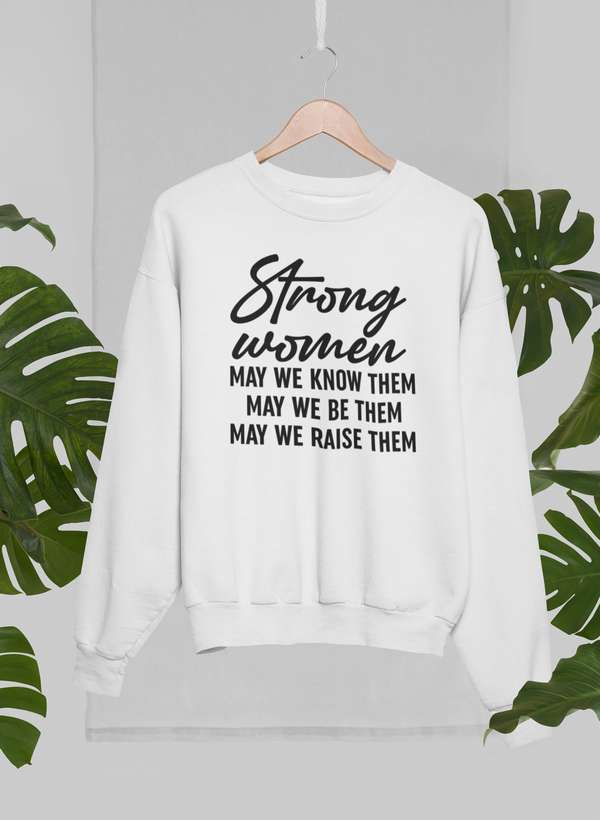 Strong Women Sweatshirt – Kuscheliges Fleece-Sweatshirt für Damen