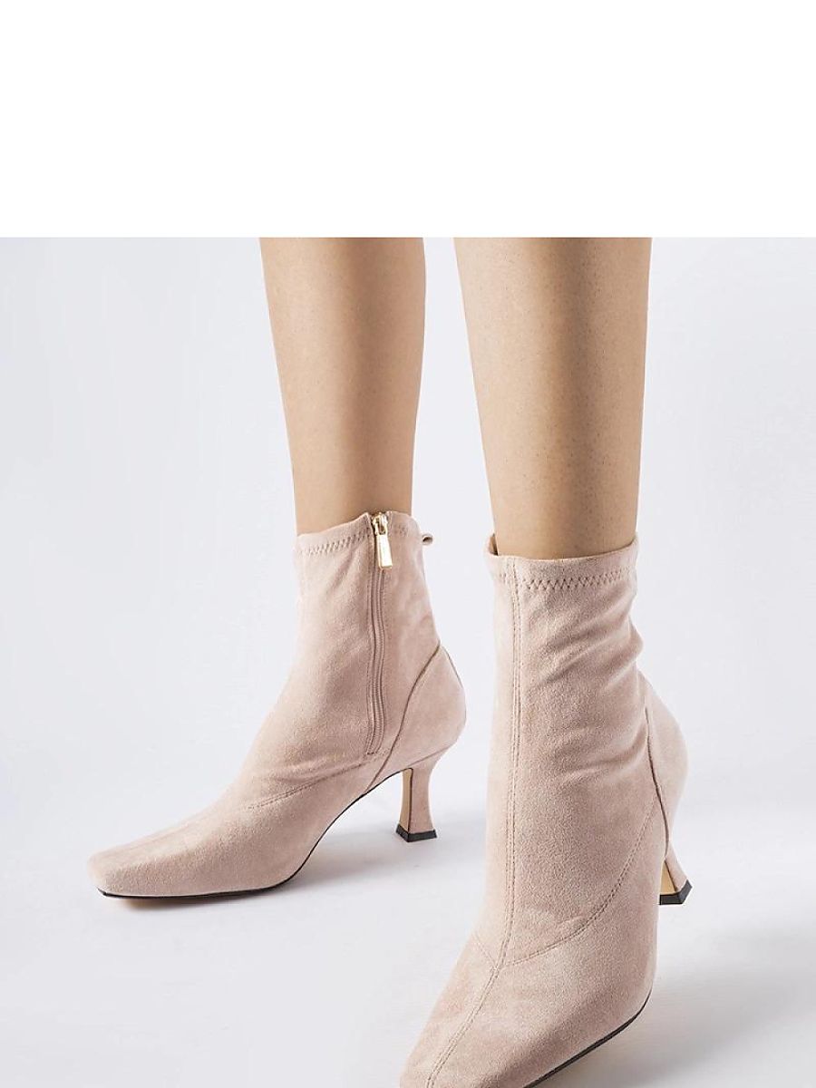 Absatzstiefeletten Damen Lucerne Solea 204738 – Pink, Öko-Leder