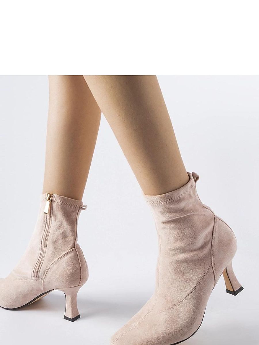 Absatzstiefeletten Damen Lucerne Solea 204738 – Pink, Öko-Leder