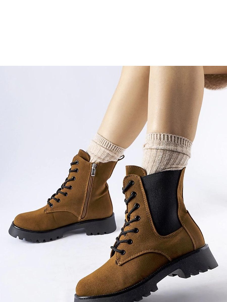 Stiefeletten Damen Swinford Solea 205065 – Braun, Öko-Leder Chunky-Sohle