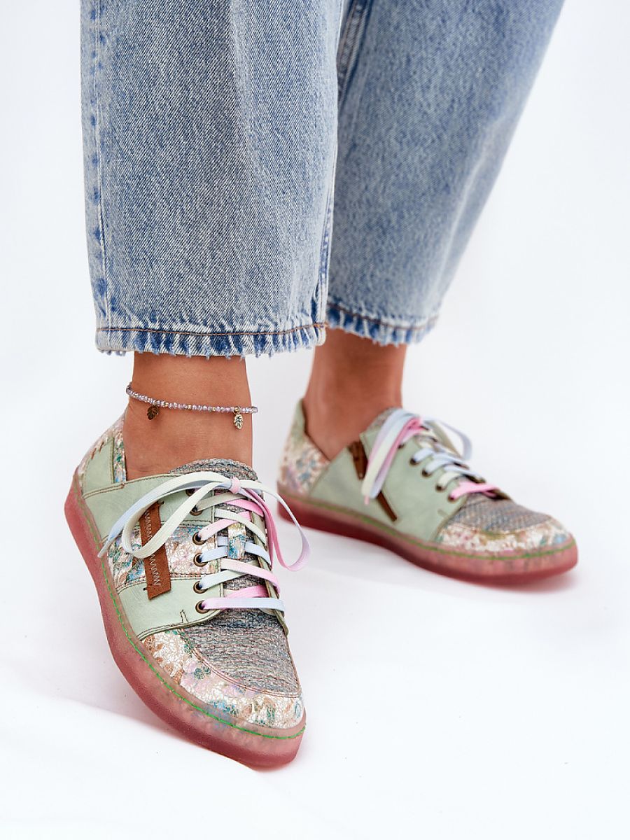 Halbschuhe Damen Maciejka 212553 – Grün, Echtleder