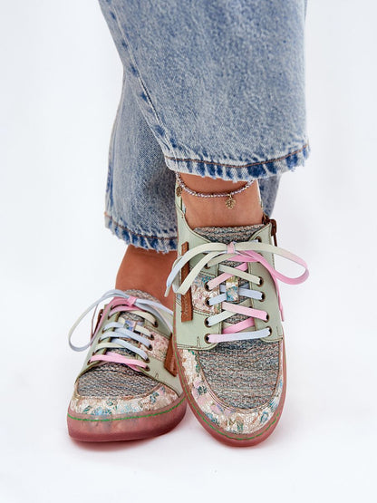 Halbschuhe Damen Maciejka 212553 – Grün, Echtleder