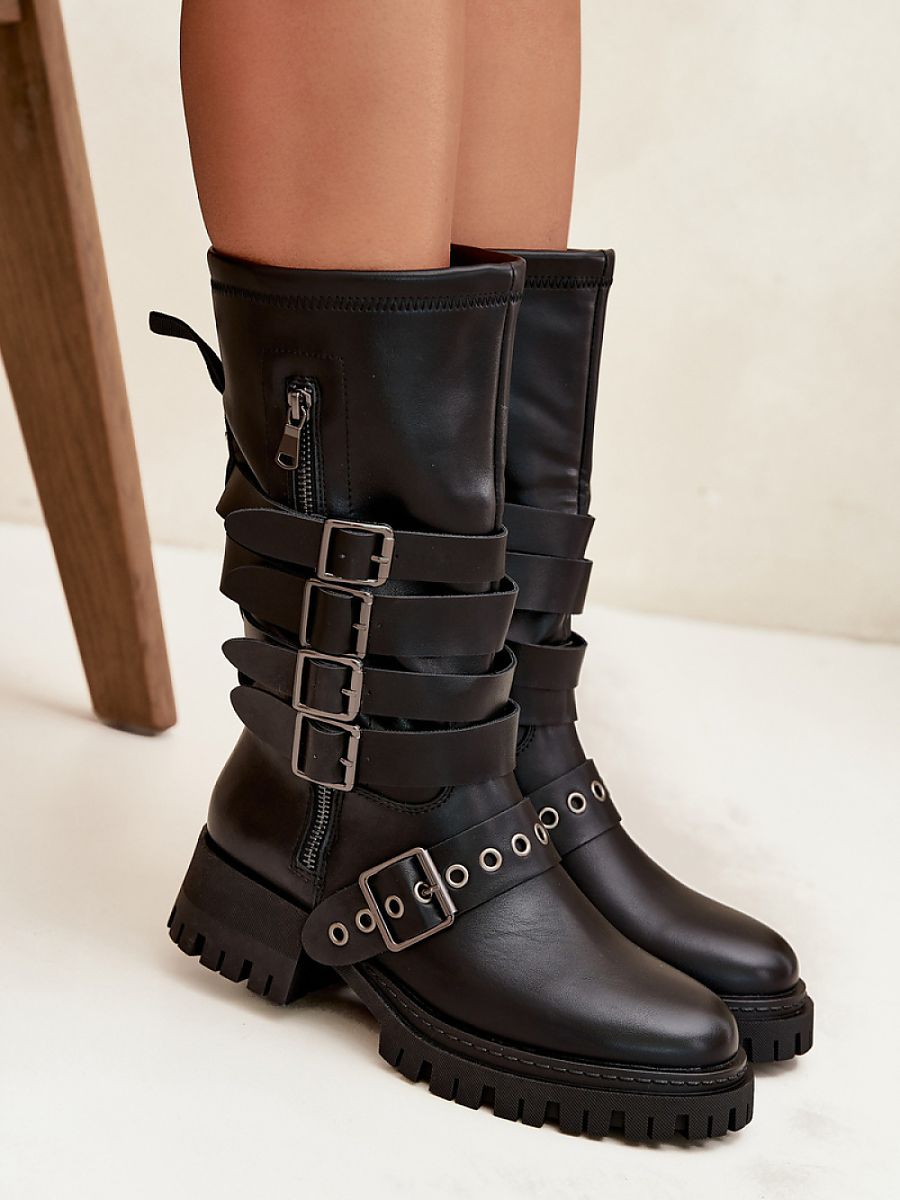 Oberschenkelhohe Stiefel Modell 217748 Step in Style