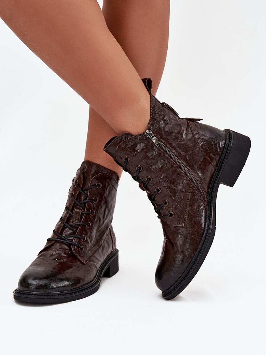 Stiefeletten Damen Artiker 218716 – Braun, Echtleder