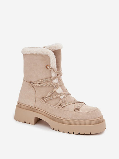 Schneestiefel Damen 220071 Step-in-Stil – Beige