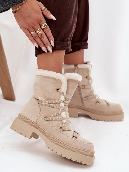 Schneestiefel Damen 220071 Step-in-Stil – Beige