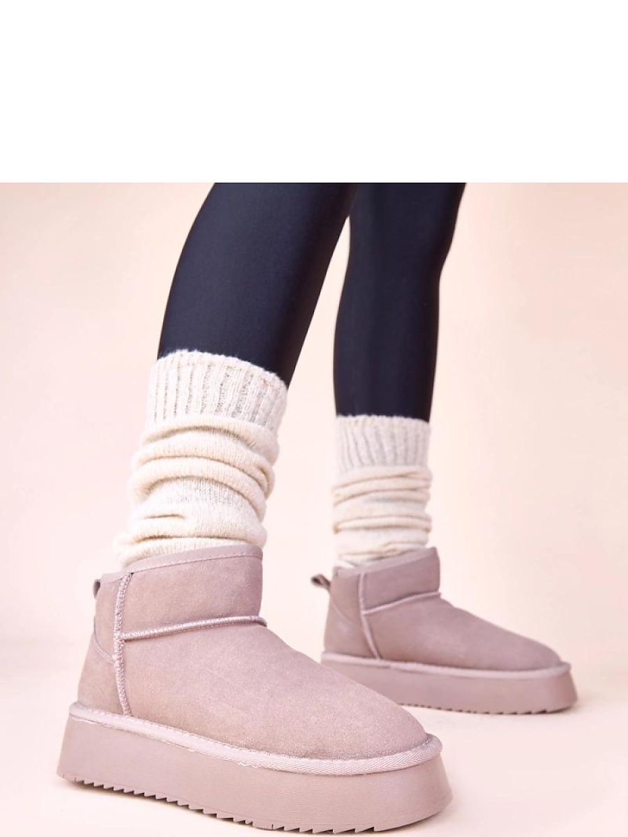 Schneestiefel Damen Gemre Armona 222366 – Grau, Echtveloursleder