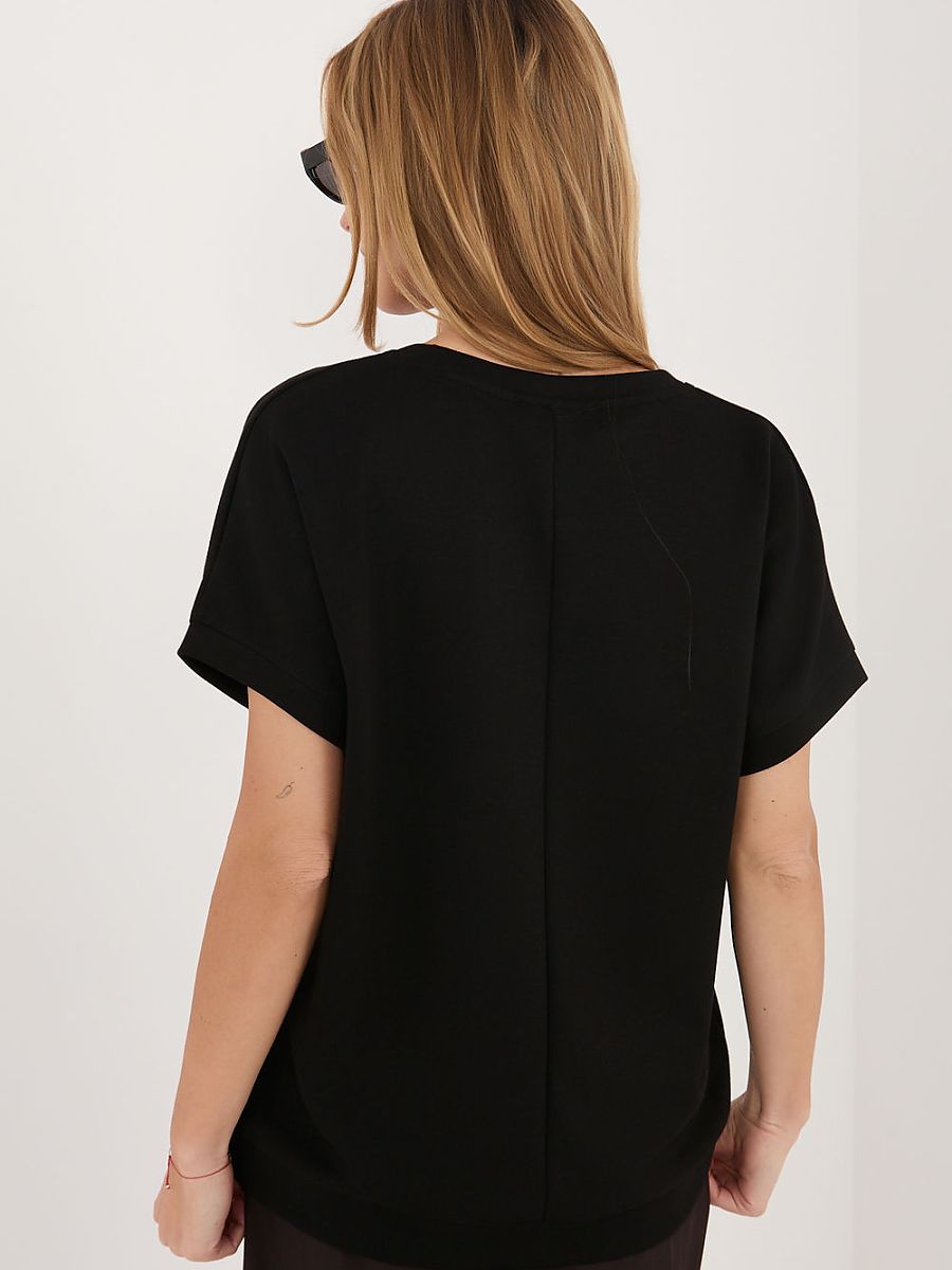 Blusenmodell 227701 Rue Paris – Alltagsbluse mit Stickdetail