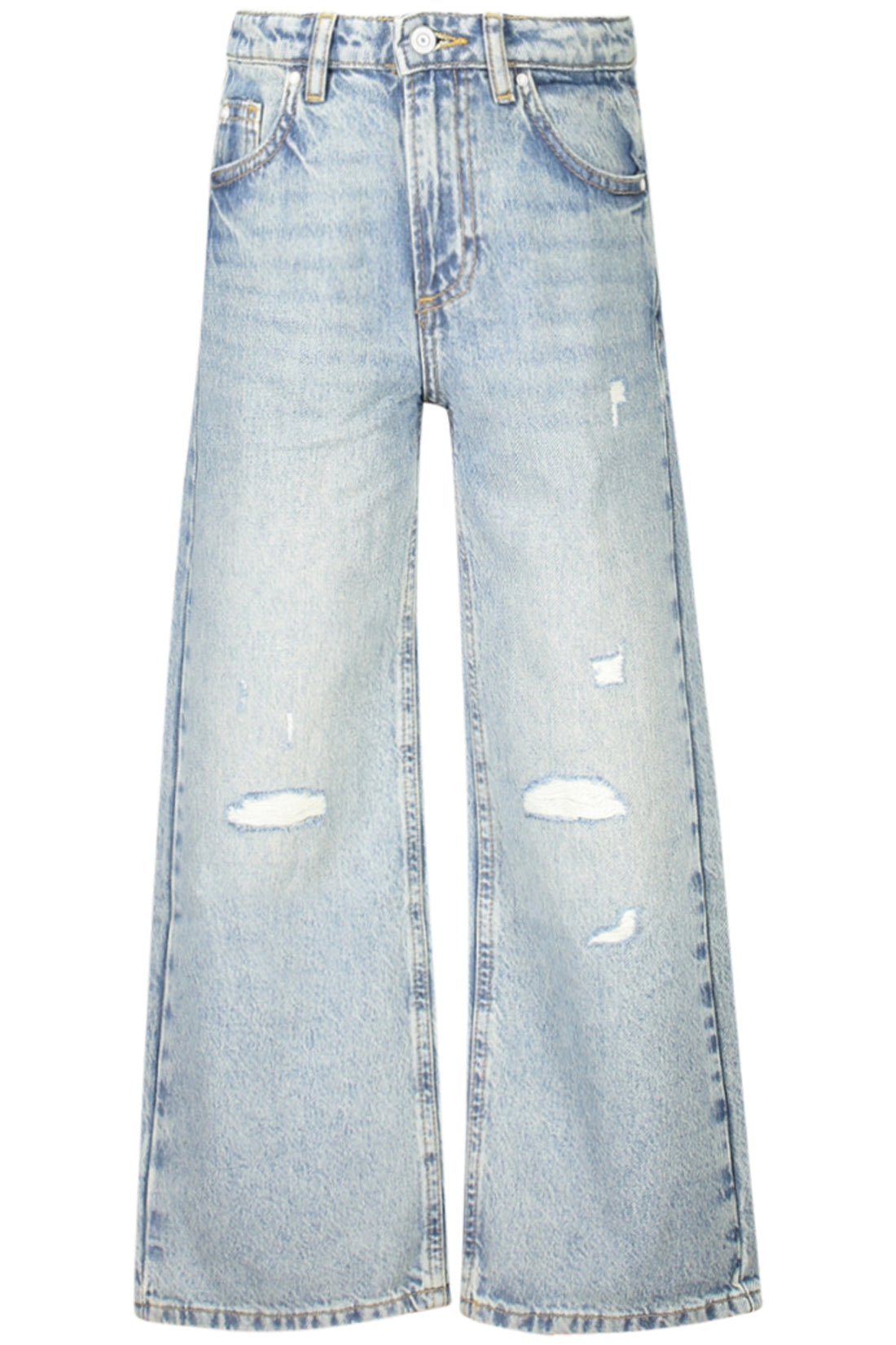 GUESS JEANS Mädchenjeans in Hellblau im 90er-Jahre-Schnitt