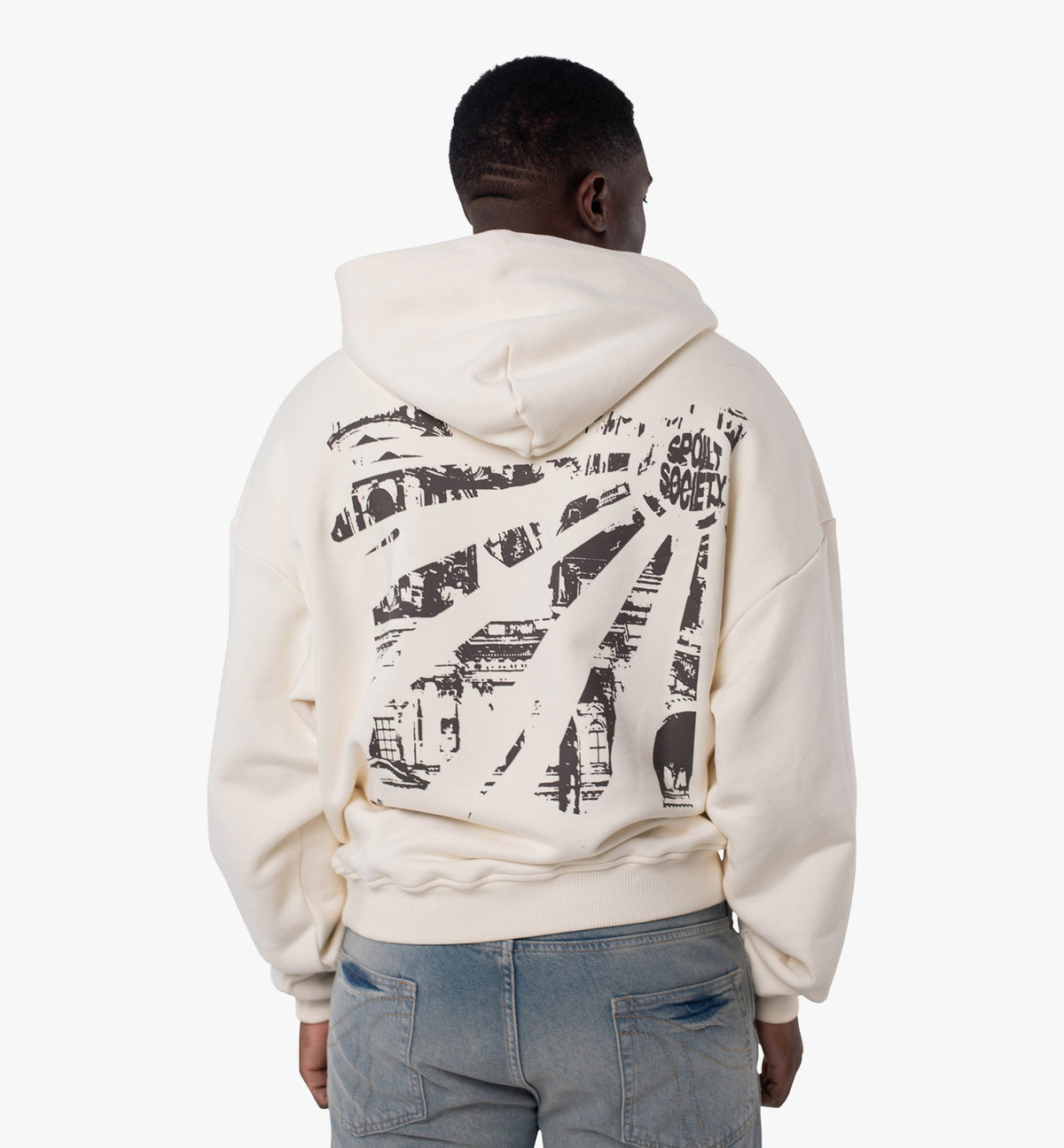 Spoilt Society Guilty (Schuldig) Oversize-Hoodie mit Rückenprint