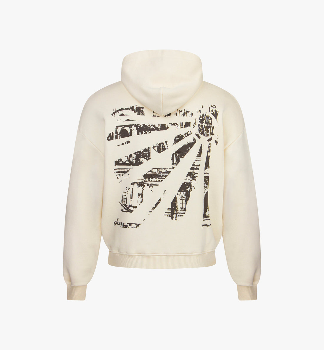 Spoilt Society Guilty (Schuldig) Oversize-Hoodie mit Rückenprint