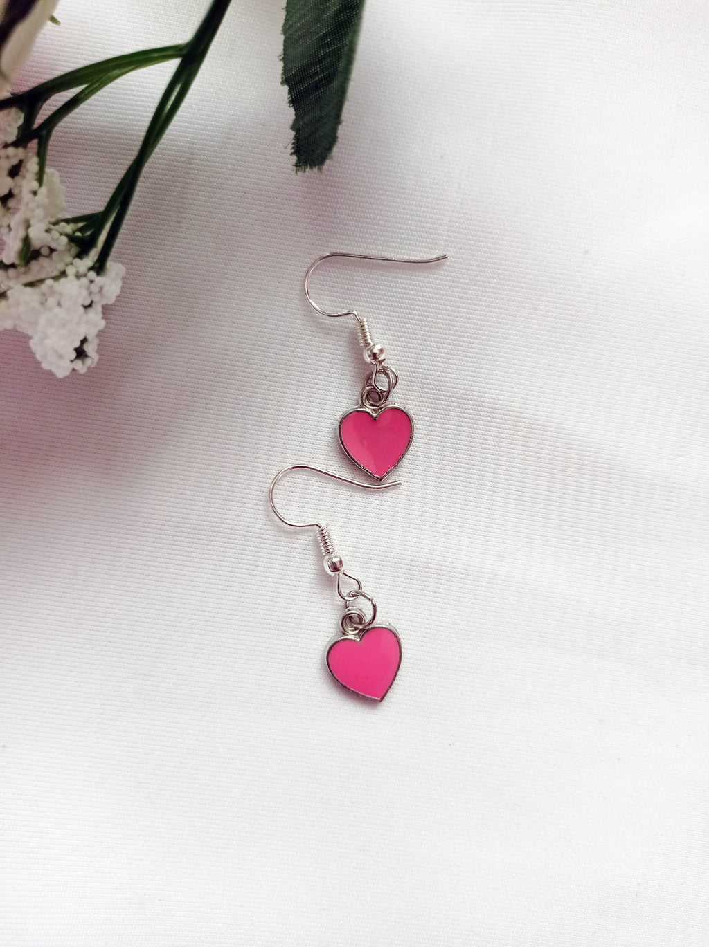 Rosarote Herz-Ohrringe – Queen of Hearts Collection | lovedbynlanla