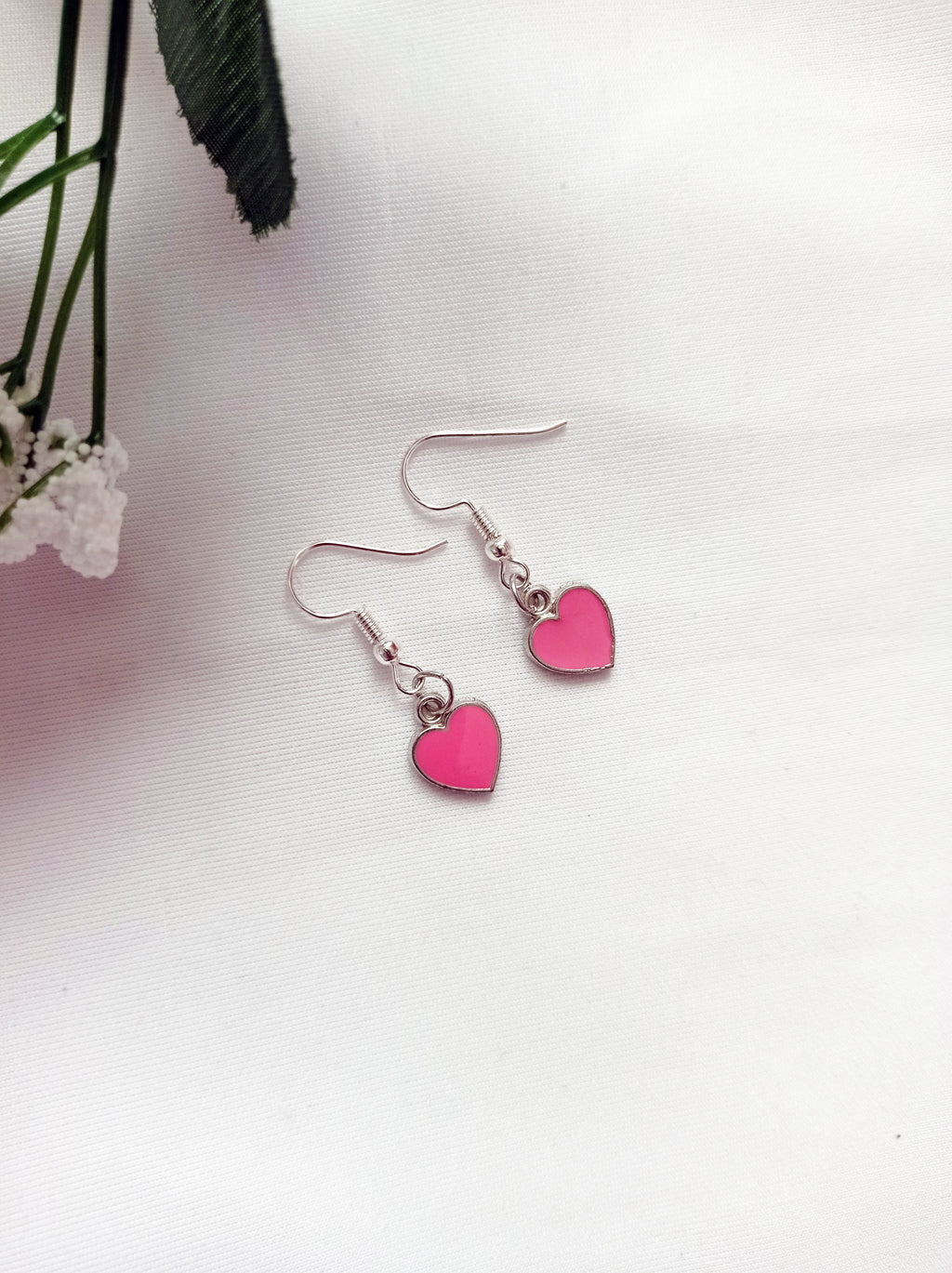 Rosarote Herz-Ohrringe – Queen of Hearts Collection | lovedbynlanla
