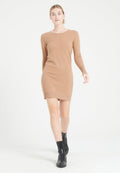 Kaschmir-Kleid Rundhals | Camel | Gr. S–2XL | Studio Cashmere8 LILLY 12