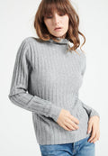 Studio Cashmere8 LILLY 15 – Damen Rollkragenpullover aus Kaschmir in Hellgrau | S–2XL