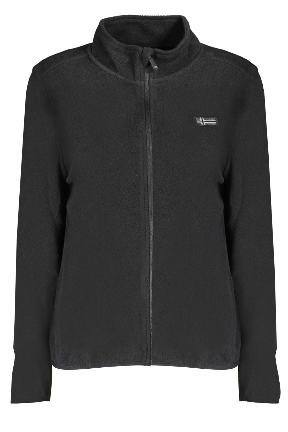 Norway 1963 Damen-Fleecejacke in Schwarz mit Reißverschluss