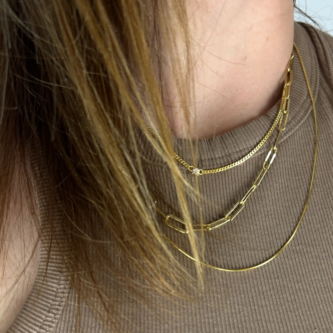 Nova Halskette aus 925 Sterling Silber mit Zirkonia