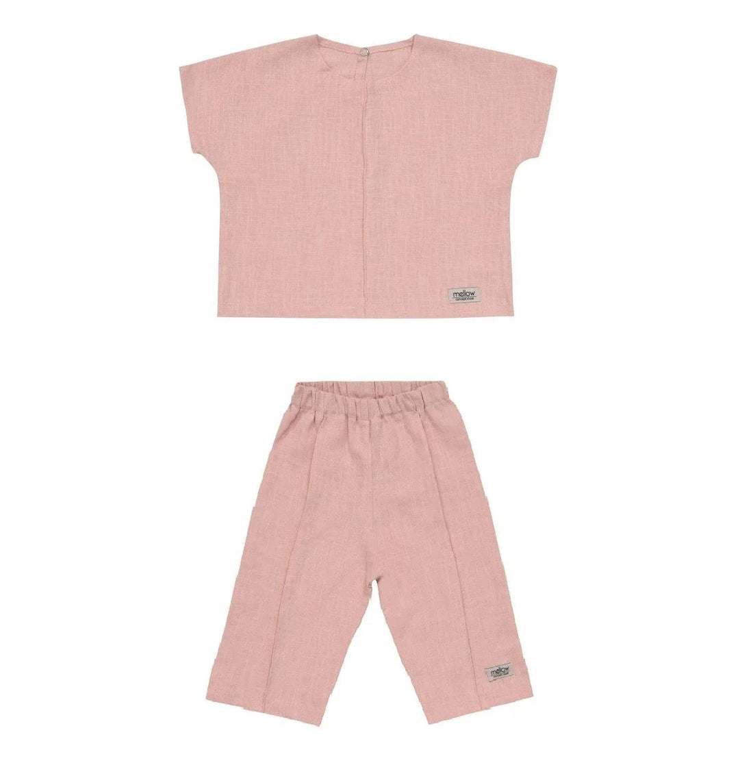 Ramie Baby- &amp; Kinderkleidungsset – Rosa | MellowConceptStore