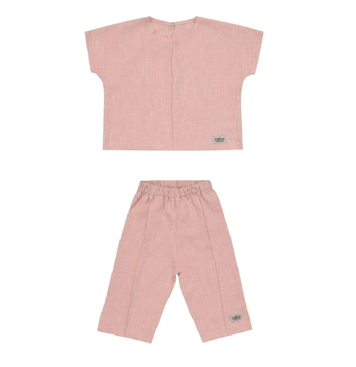 Ramie Baby- &amp; Kinderkleidungsset – Rosa | MellowConceptStore