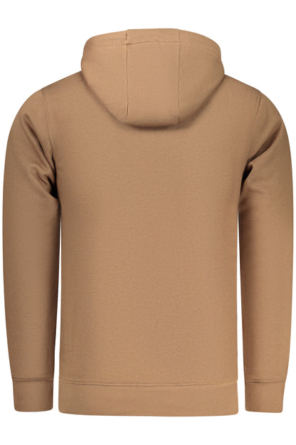 RIFLE Herren-Zip-up-Sweatshirt in Braun