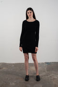 Kaschmir-Kleid Rundhals | Schwarz | Gr. S–2XL | Studio Cashmere8 LILLY 12