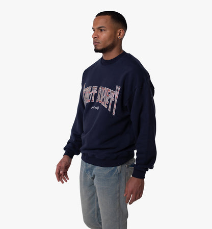 Spoilt Society Nom Oversize-Pullover aus Baumwolle mit handgenähtem Logo
